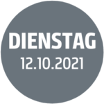 button dienstag grau